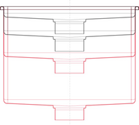 Dessin de caniveaux très profonds