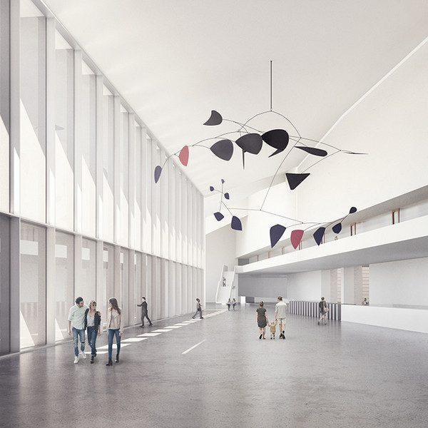 Intérieur des Halles des Foires de Liège